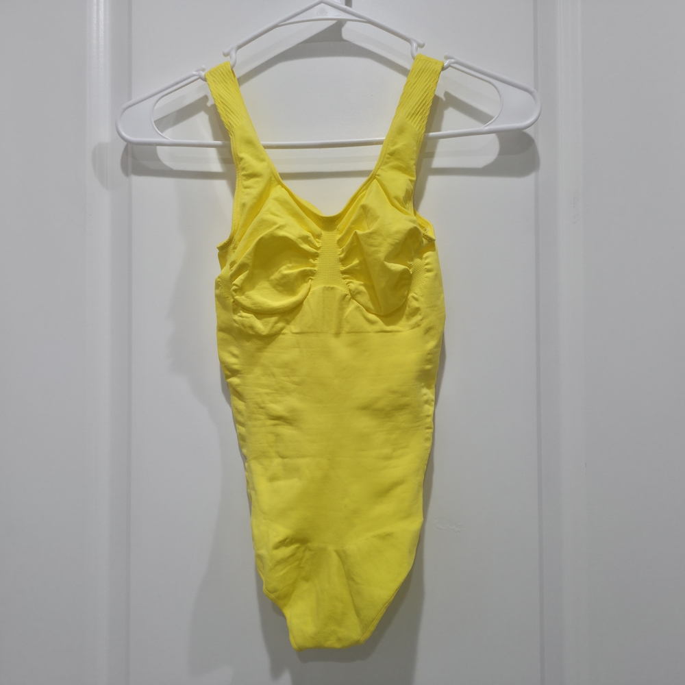 Yitty Nearly Naked Shapewear Thong Bodysuit YELLOW